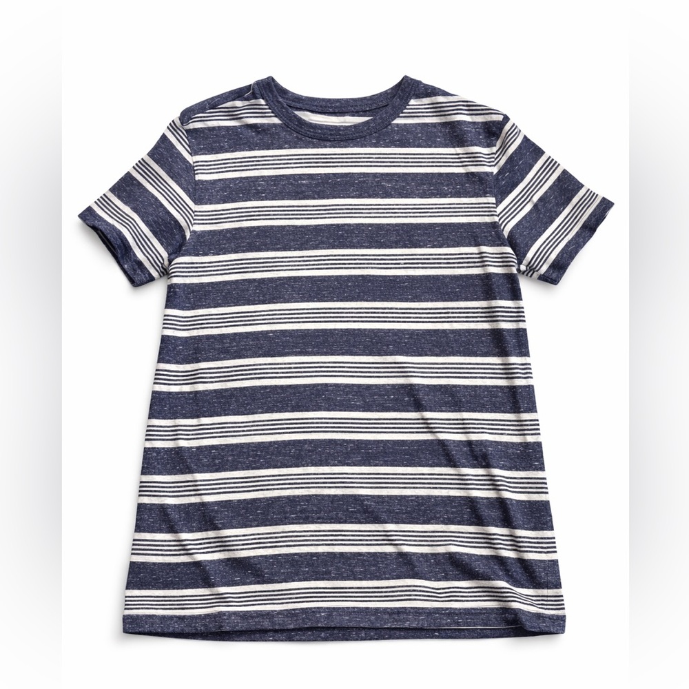 Cat & Jack Navy and White Striped Tee